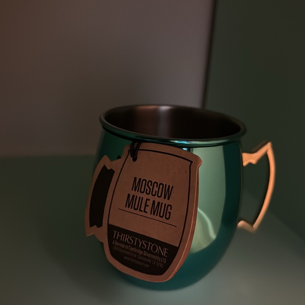 2 Thirstystone Metallic Turquoise Moscow Mule Mug with Classic Handle - Picture 2 of 7